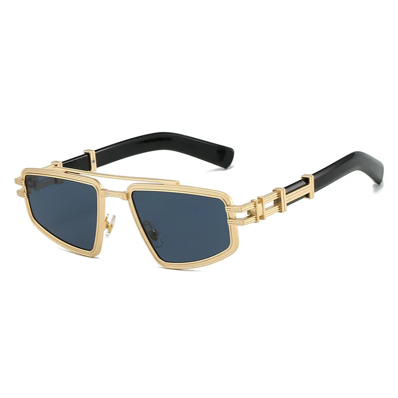 Elegant Hip-Hop Lady Solid Color PC UV400 Protection Square Full Frame Glasses