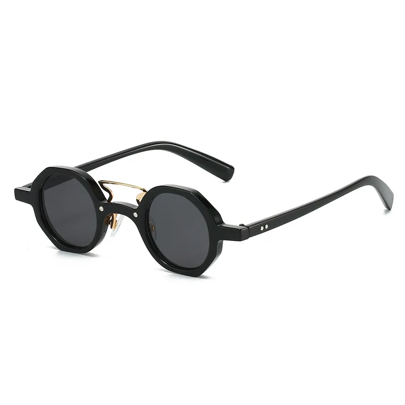 Hip-Hop Exaggerated Lady Solid Color PC Round Frame Full Frame Glasses