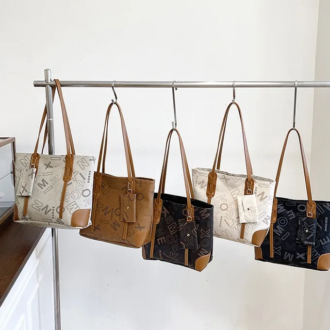 Women's Foreign Trade Bags  New Shoulder Bag Retro Fashion Casual Tote Bag Women's Simple Large Capacity Handbag