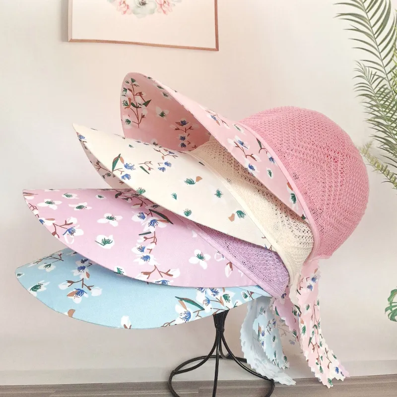 Summer Hat Sunscreen Hat Big Brimmed Mother Mother-in-law Middle-aged Hat Travel Cycling Sunshade Breathable Sun Hat