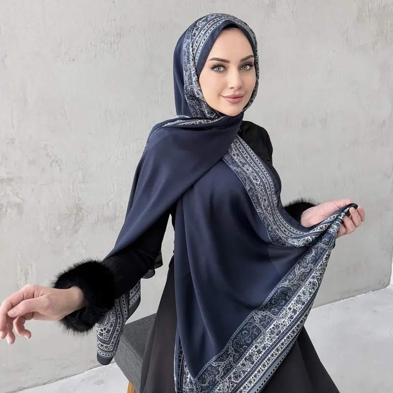 Malaysia Printed Chiffon Scarf Bohemian Fashion Simple Spring And Summer Sunscreen Scarf Shawl