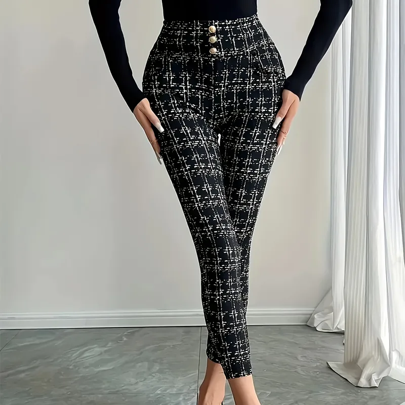 Women's Casual Daily Casual Sexy Fashion Lattice Full Length Skinny Pants