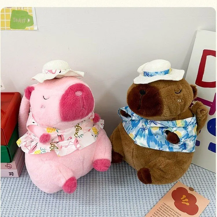 Cartoon Capybara Casual Holiday Women's Backpack