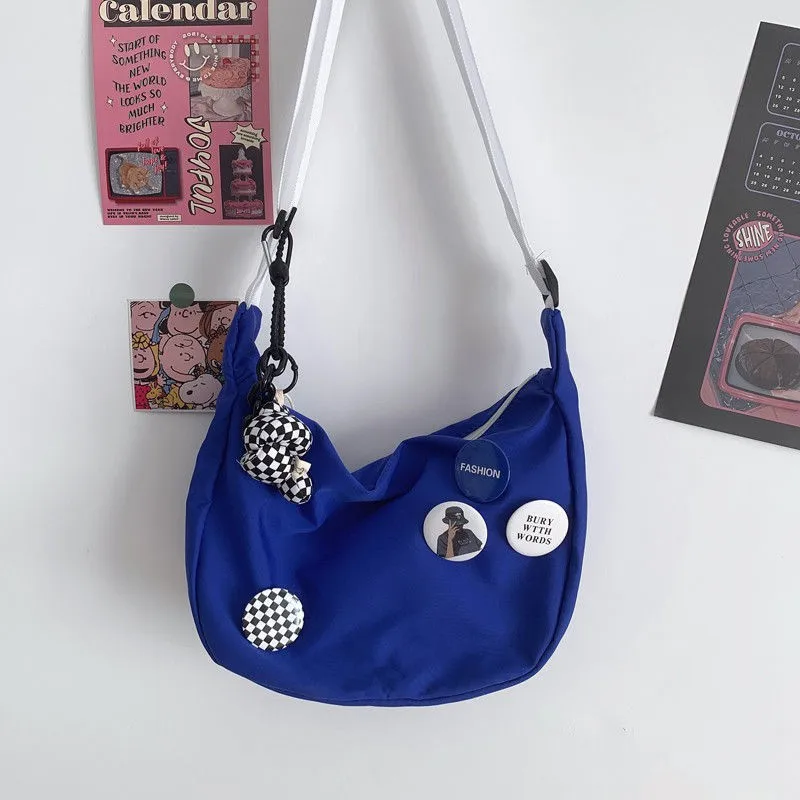 2023 New New Fashion Brand Shoulder Bag Fashion New Style Ins Women's Bag Klein Blue All-Match Casual Messenger Bag