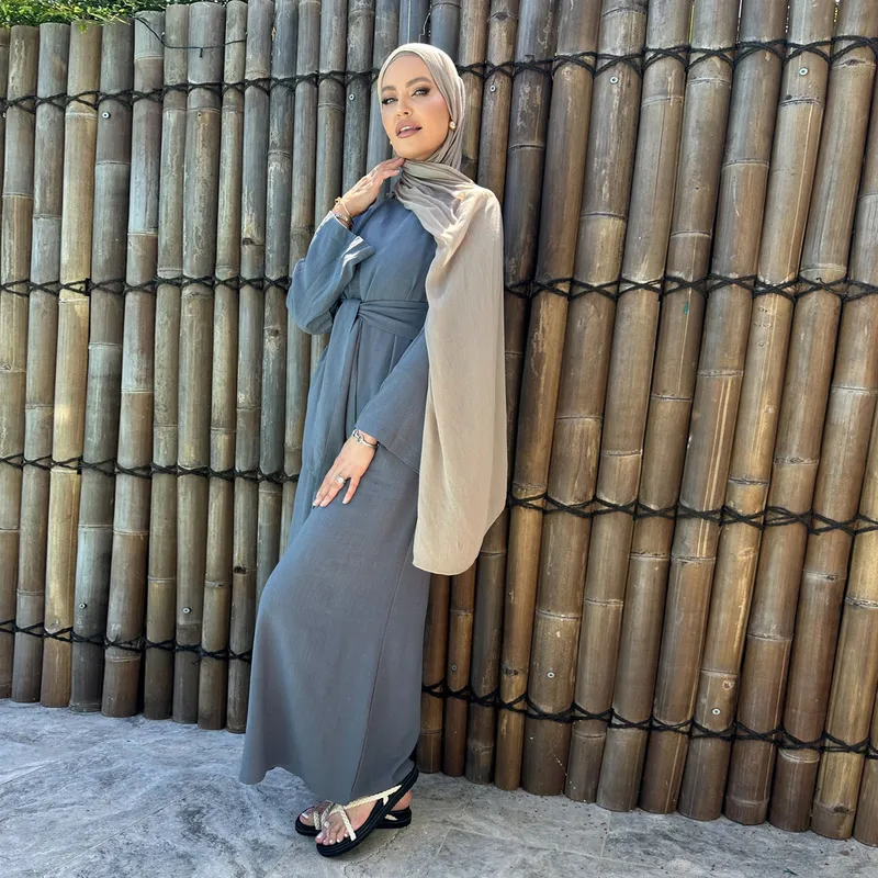 Women's Adults Solid Color Straps Abaya