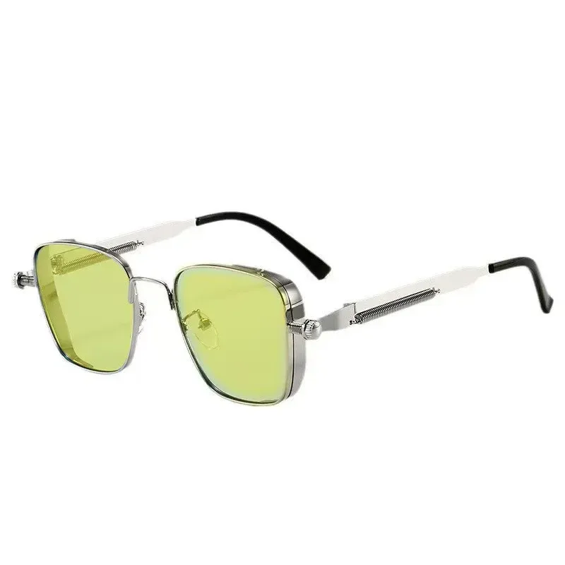 New  Retro Box Punk Steampunk Metal Foreign Trade Personalized Universal Fashion Sunglasses Batch