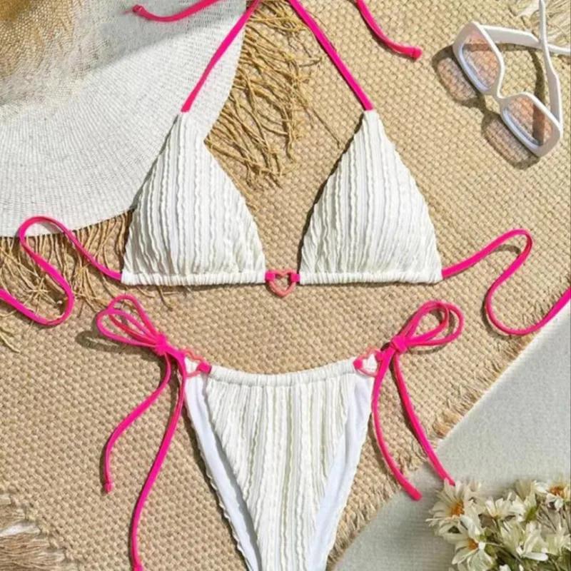 In Stock  New Sexy Bikini Bikini Two-Piece Hot Spring Strap Split Swimsuit Swimwear Women's