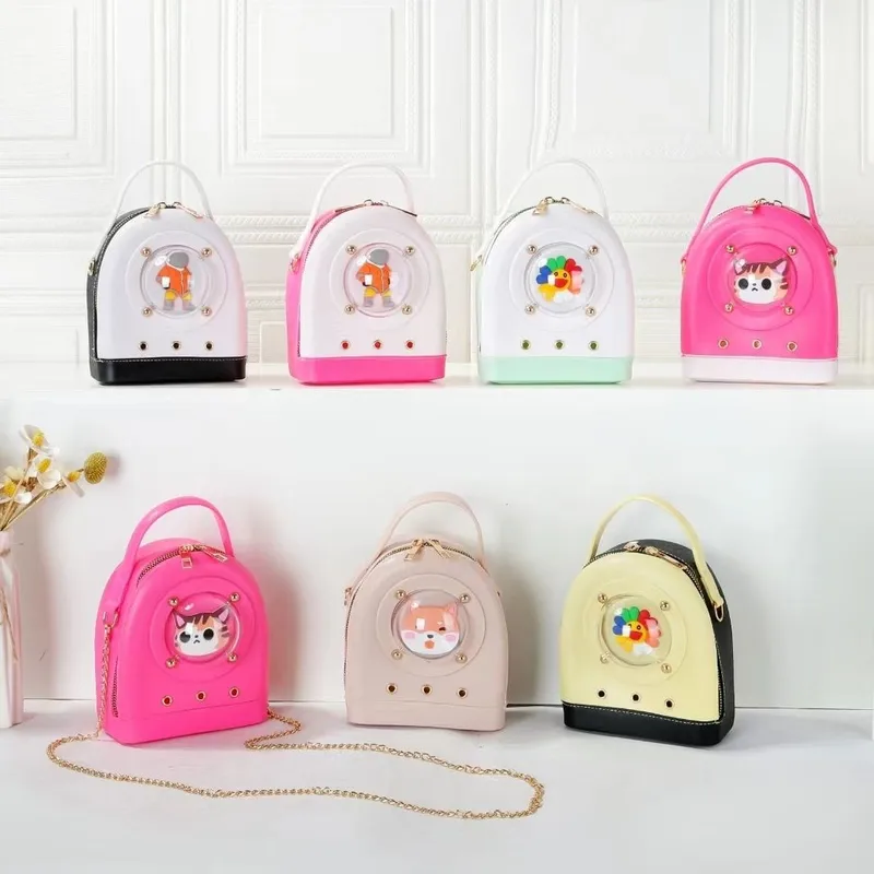 Jelly Bag Space Capsule Bag For Women  New Exquisite Design Handbag Fashionable And Cute Trendy Crossbody Bag