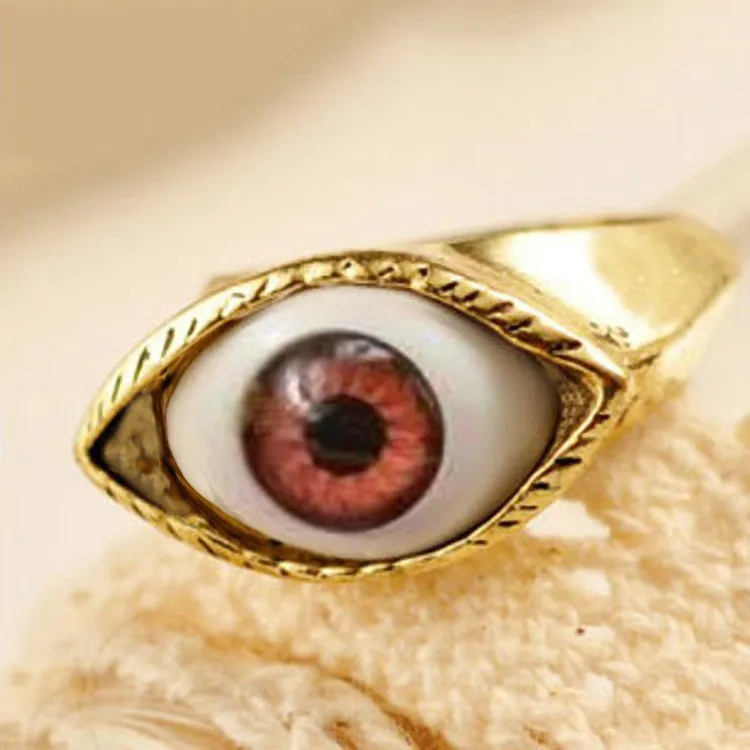 Personality Geometric Alloy Sphere Plating Glasses Women's Eye Rings
