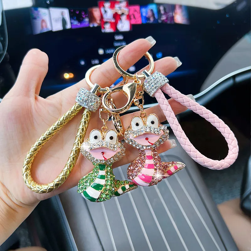 1 Piece Glam Classic Style Snake Metal Unisex Bag Pendant Keychain