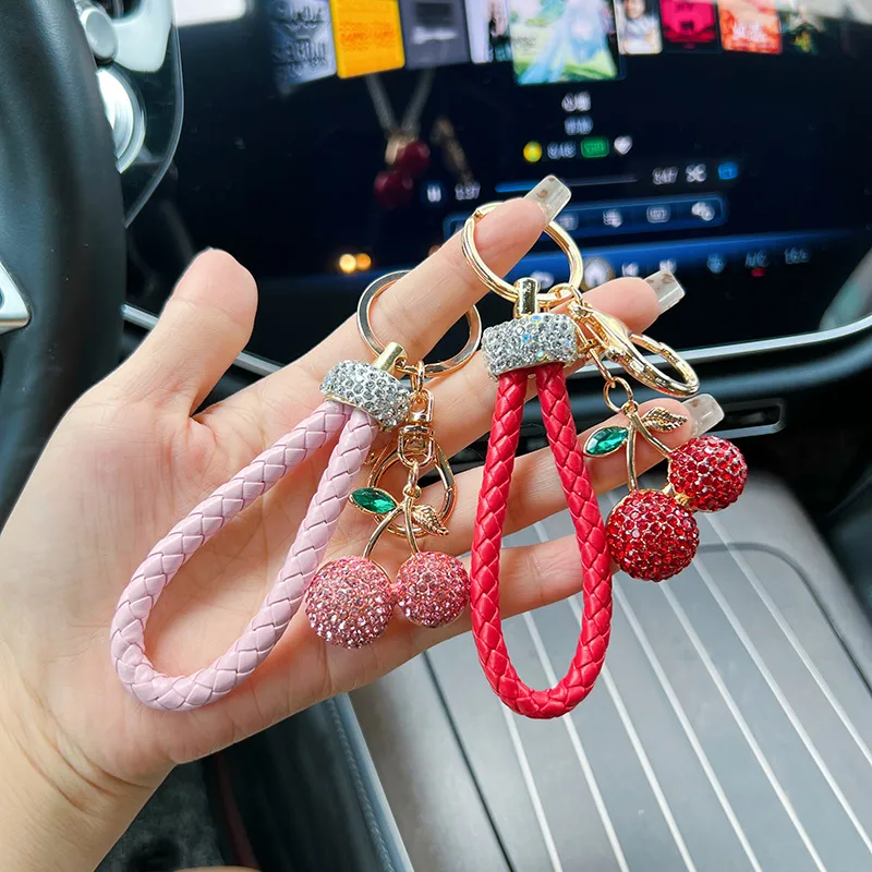 1 Piece Cute Cherry Zinc Alloy Unisex Bag Pendant Keychain