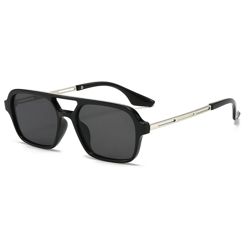 New  Double Beam Aviator Sunglasses Women's Online Red Sunglasses Travel Fashion Wear Men's New Sunglasses