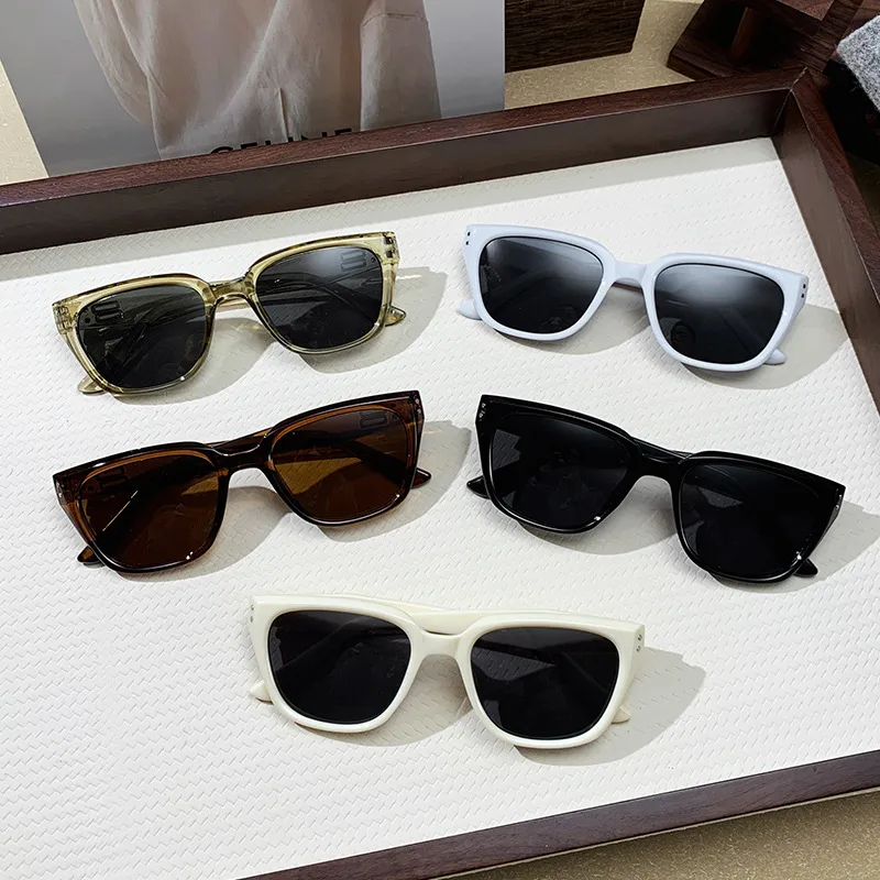 Internet Popular Street Photoshoot Sunglasses Women's Anti-ultraviolet Sunglasses Men's Fashionable All-match Concave Shape Large Frame Slimming Sunshade Glasses
