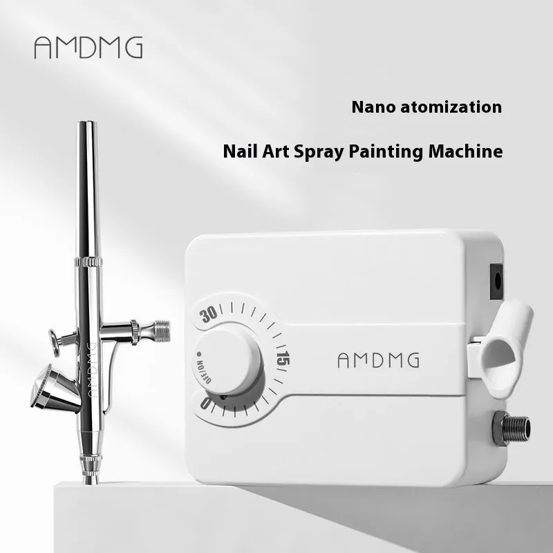 Amdmg Blooming Gradient Painting UV Polish Spray Gun Machine Spray Pen Air Pump For Nail Beauty Shop Nail Beauty Tools Machine