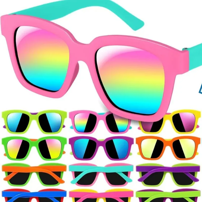 Children's Sunglasses   Kidsren's Sunglasses  Xiyin Export Export Colorful Glasses Sun Protection 8277