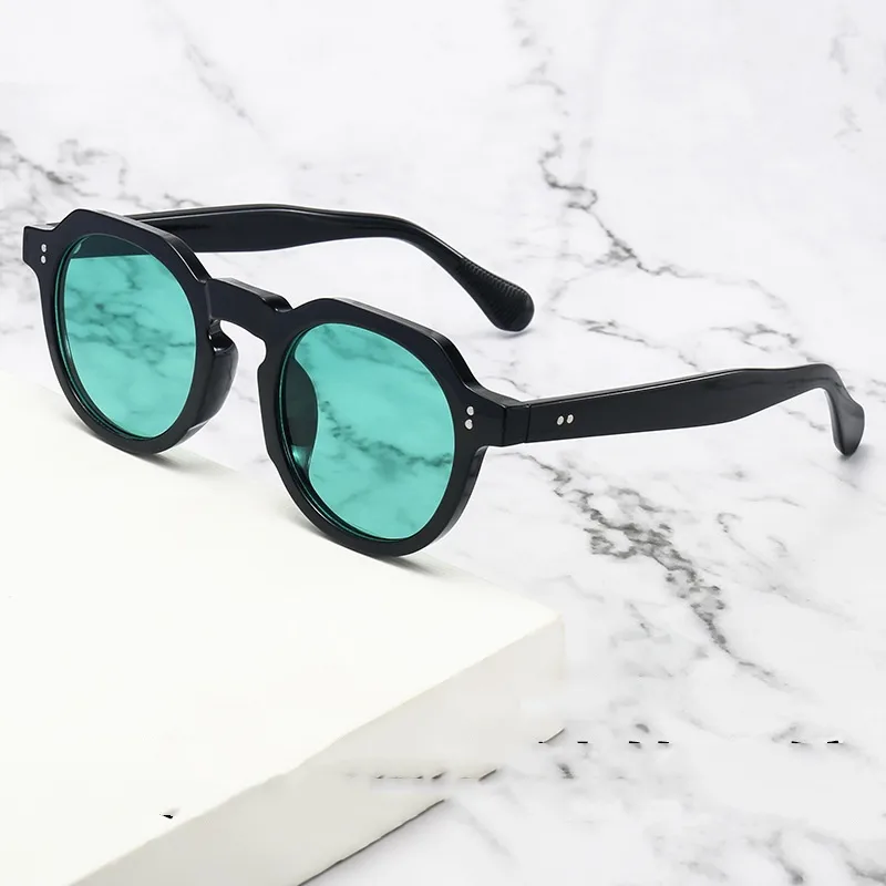 New Retro Box Ocean Glasses   Color Sunglasses Glasses For Travel All-match Party Sunglasses