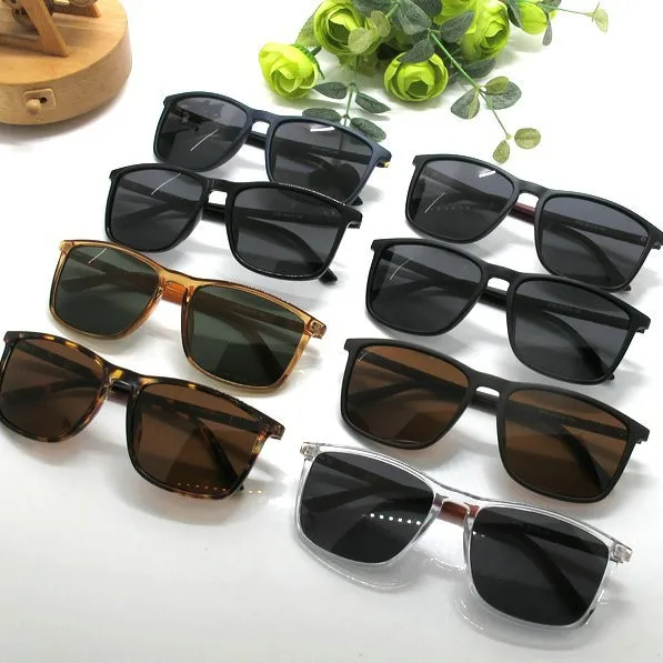 E-commerce New Polarized Sunglasses Square Large Frame Classic Glasses Men And Women Driving Fishing Sunglasses P8705