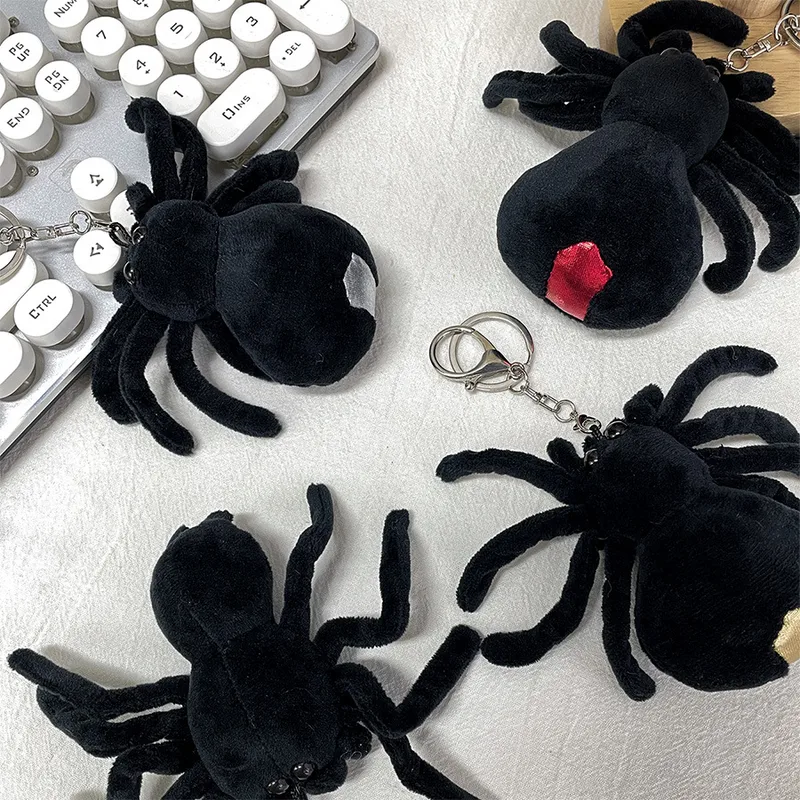 Imitation Black Spider Tricky Friends Doll Backpack Pendant Funny Long Legs Plush Doll Bag Keychain Accessories