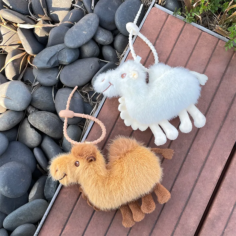Internet Celebrant Cute Desert Camel Plush Doll Pendant Travel Jewelry Gift Doll Bag Bag Hanging Ornaments  Wholesale