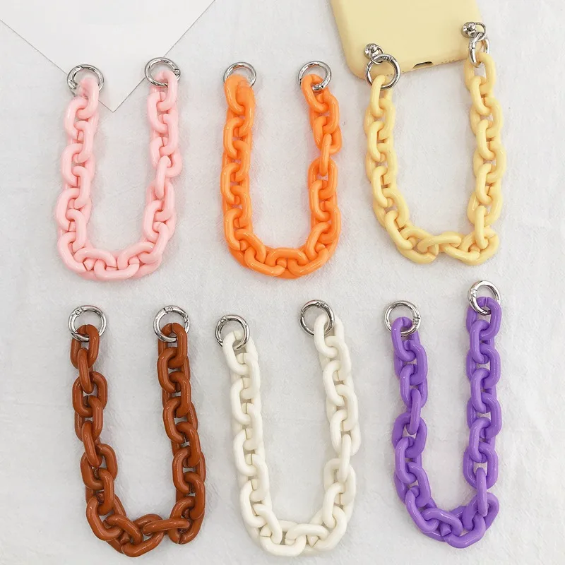 New DIY Mobile Phone Case Hand-held Chain Women's Bag Hand-held Chain Acrylic Colorful Bracelet Detachable Chain
