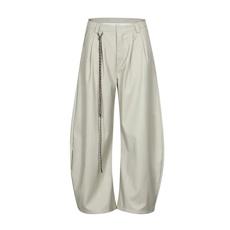 Jiayiku Men's  American Retro Pendant Machete Dress Pants Men's And Women's Cleanfit Loose Casual Pants
