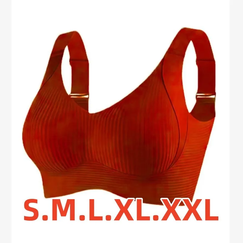 Foreign Trade Combination  4PC Hitch  Plus Size Seamless Underwear Women's Big Chest Small Gather Bra Women