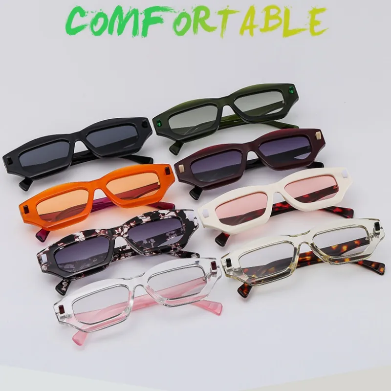 Textured Personalized Sunglasses Men And Women's All-match Fashion Casual Sunglasses   Modern Glasses 3954