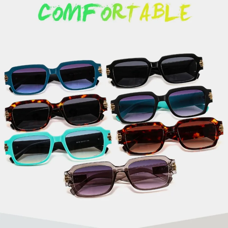 New   Street Photograph Personalized Sunglasses Artistic Retro Small Frame Men's And Women's Modern Sunglasses 9519
