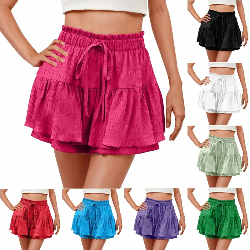 Women's Holiday Daily Simple Style Classic Style Solid Color Shorts Culottes