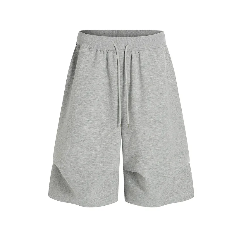 Jiayiku Men's  Summer Five-Point Pants New American Retro Sweatpants Couple Style Simple Wide-Leg Casual Pants