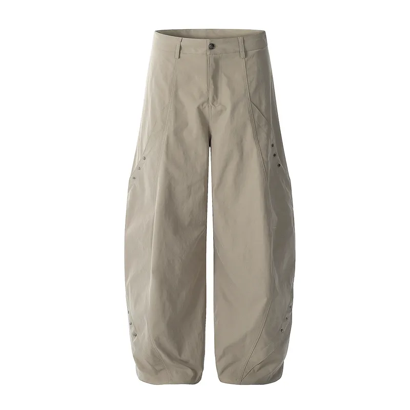 Jiayiku Trendy Brand  New American Style Retro Paratrooper Scimitar Casual Pants Men's And Women's Loose Pants With Wide Legs