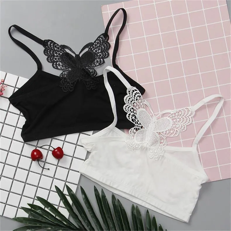 New Style Summer Thin Tube Top With Bow Wrap Chest Camisole Vest Female Student Base Short Underwear Bra