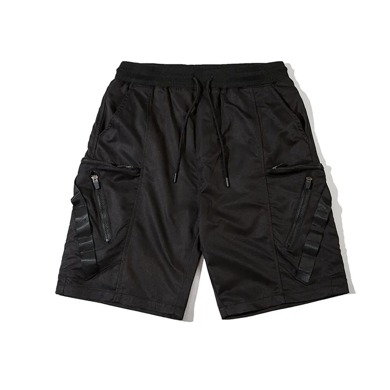 Jiayiku Men's  National Trend Functional Tactical Multi-Pocket Cargo Shorts Personality   Mid-Length Shorts For Men