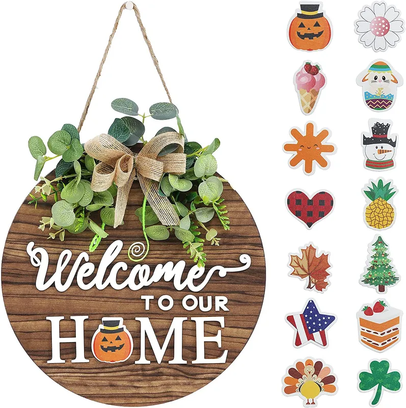 Pastoral Wreath Wood Wall Art