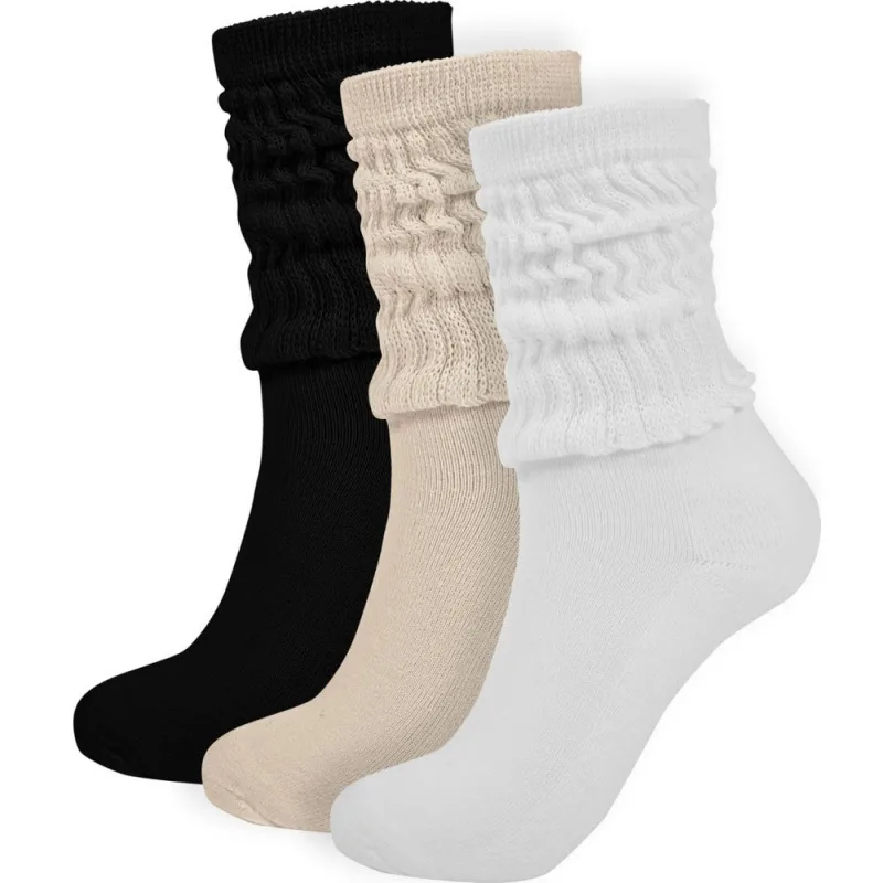 Style Long Thick Casual Socks Macaron High Socks Loose Bubble Socks  Foreign Trade Socks Wholesale