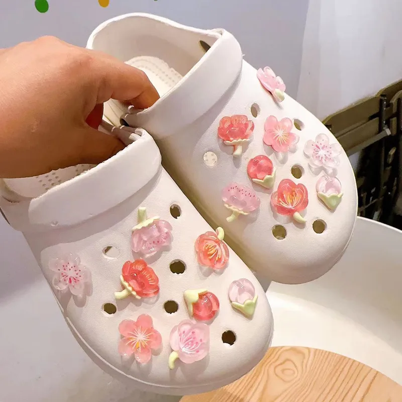 Little Red Book's Same Style Flower Clogs Accessories DIY Slippers Clogs Shoes Flower Shoe Buckle Accessories Flower Slippers