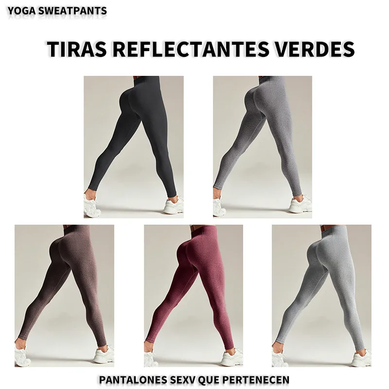 High-Waist Yoga Pants Women's Fitness Long Trousers Abdomen-Increasing Sports Style Elastic Breathable Gym Training Running Pants