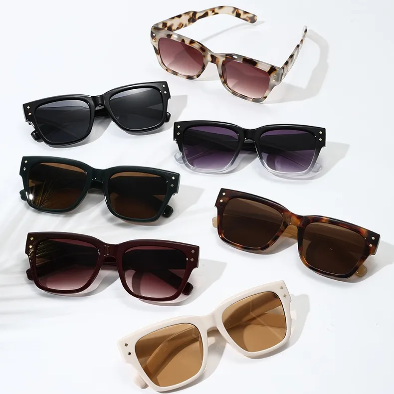 Stylish Large Frame UV Protection Sunglasses Trendy Street Snap  Fashionable Glasses For Men And Women