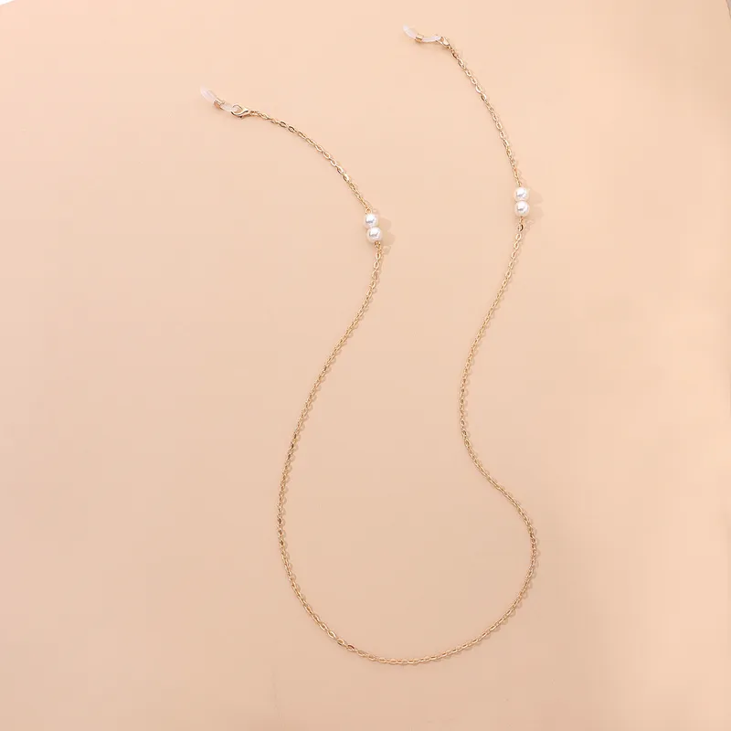 Fashion Pearl Chain Glasses Chain Simple And Elegant Metal Eyeglasses Accessories Popular Alloy Material