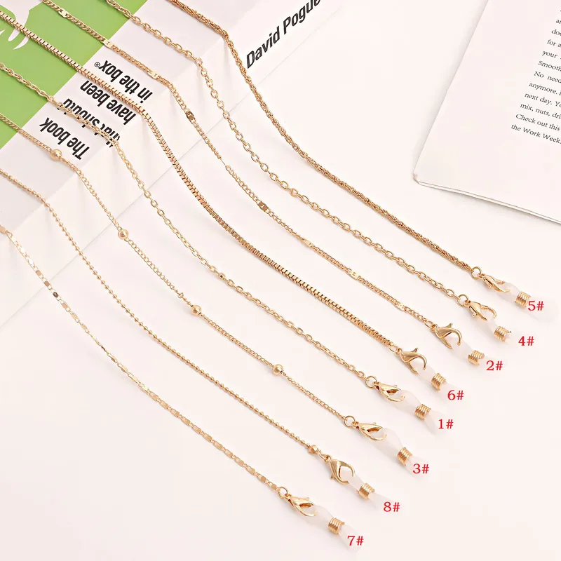 Metal Eyeglass Chain Mask Chain Glasses Holder Alloy Material Eye Wear Accessory Clear Design Optical Goods Chain