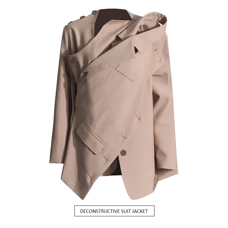 Elegant Two-Way Women's Suit Jacket Long Sleeve Commute Style Deconstructed High-End Feel Summer New Arrival Fashionable