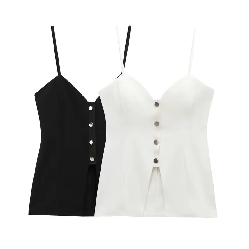 Women's Clothing  Ins Popular Crepe Sling Top