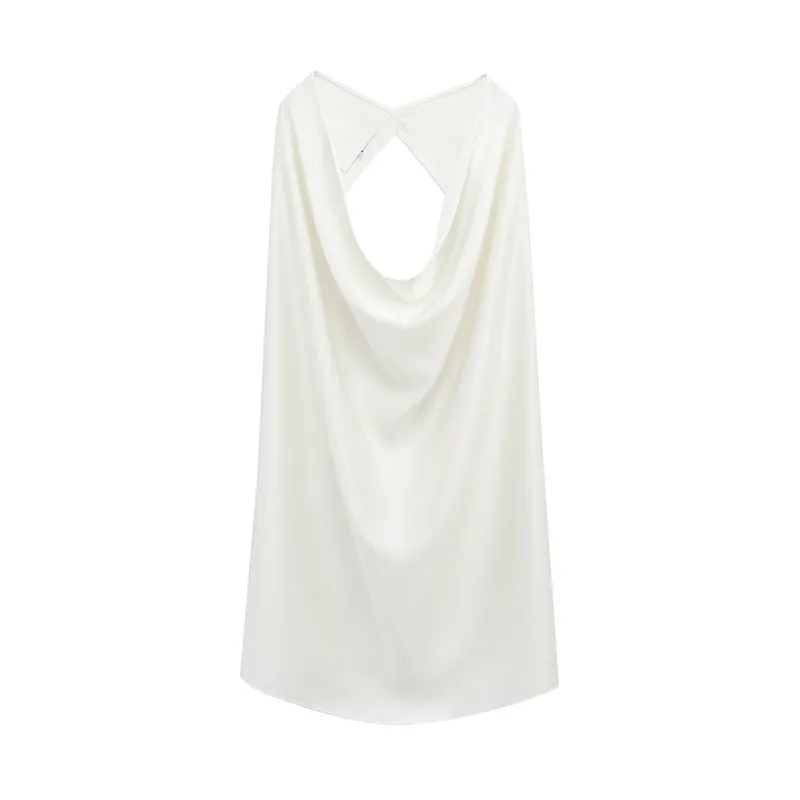 Women's Clothing Ins Internet Hot Sexy Hot Girl Hanging Collar Top Sleeveless Vest Top