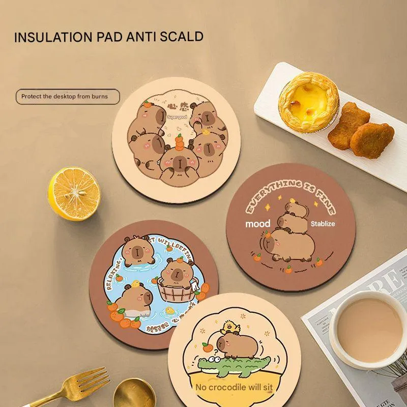 Diatom Mud Coaster Office Office Worker Heat Proof Mat Customized Water-Absorbing Quick-Drying Thickened Coaster Placemat Non-Slip And Hot