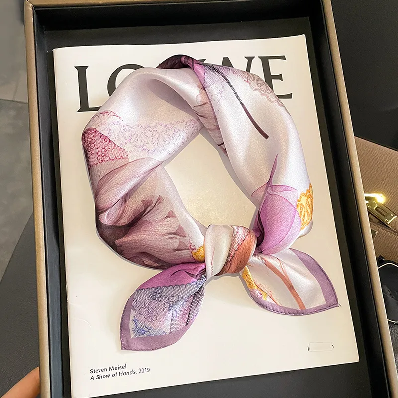 Women's Elegant Flower  Silk Silk Scarves