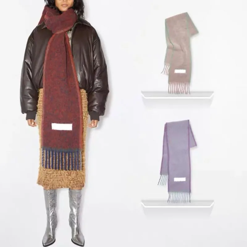 Women's Basic Simple Style Color Block Gradient Color Polyester Scarf