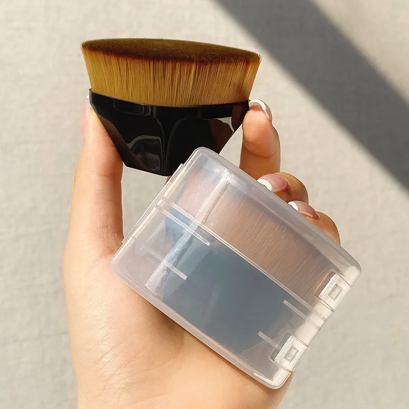 Fashion Flat-head Foundation Brush Portable Flat-head Liquid Foundation Brush